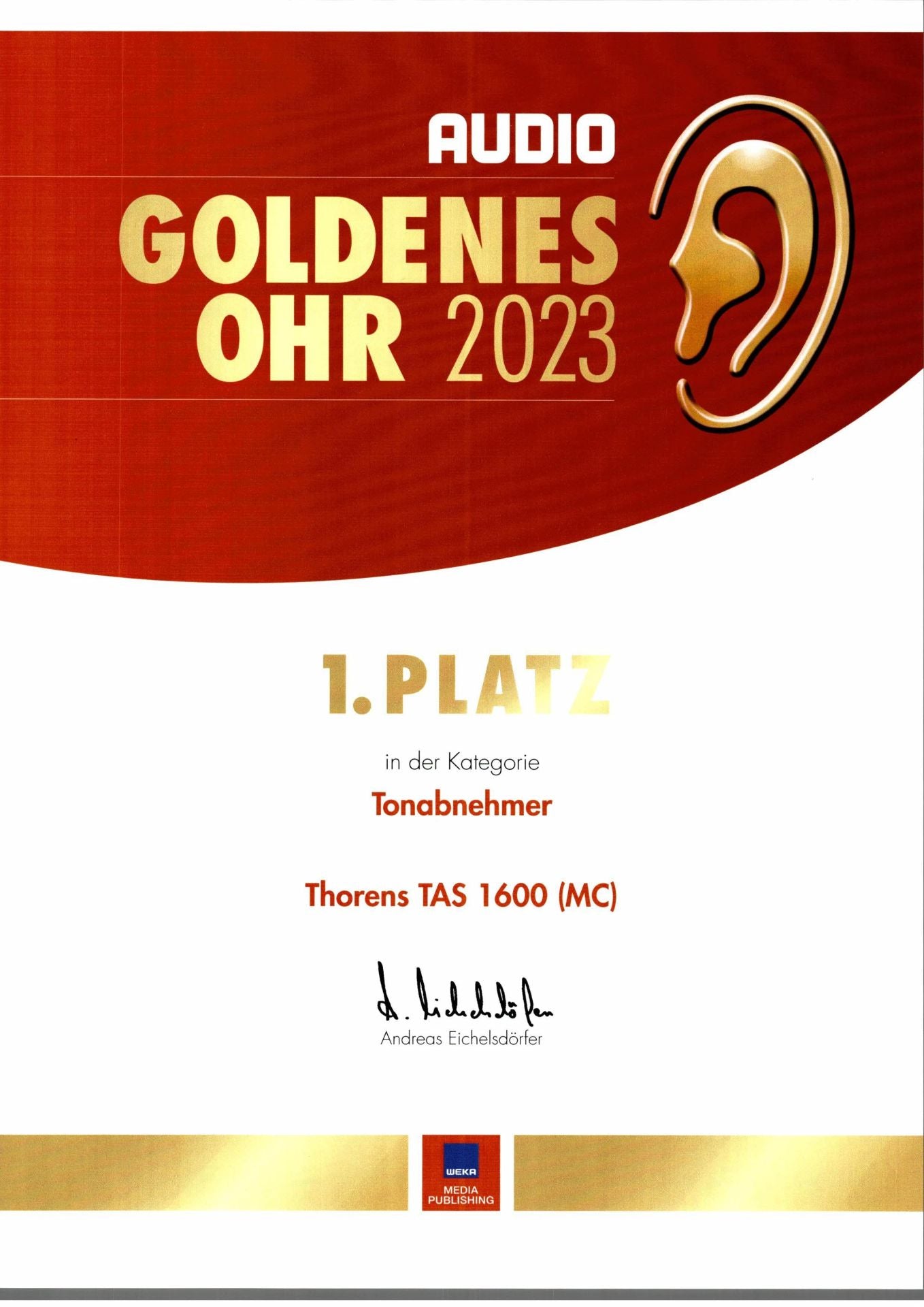 Thorens cartridge TAS 1600 MC