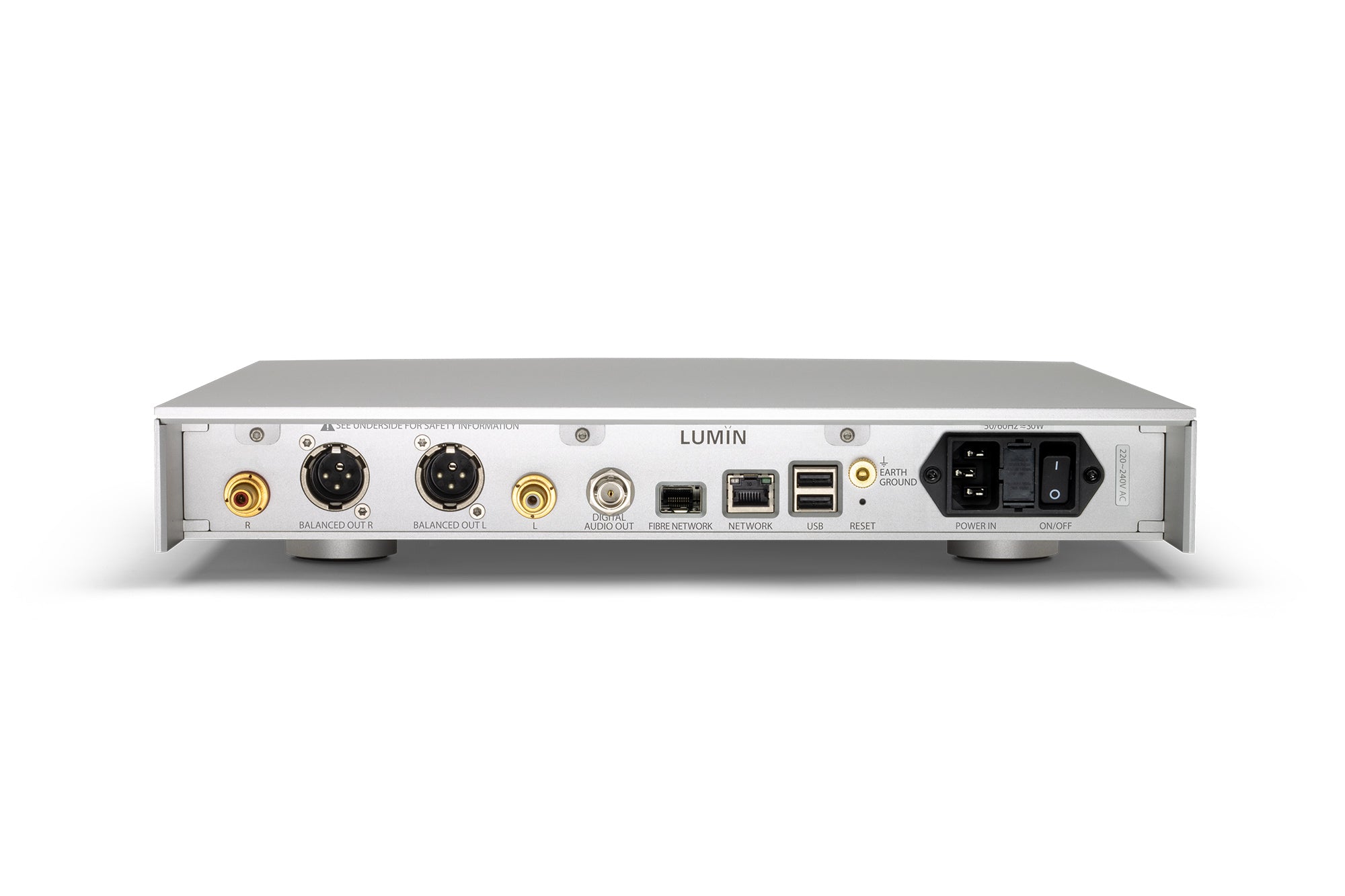 LUMIN T3X Netzwerkplayer Streaming DAC Rückseite – Lumin | Klang Maschine