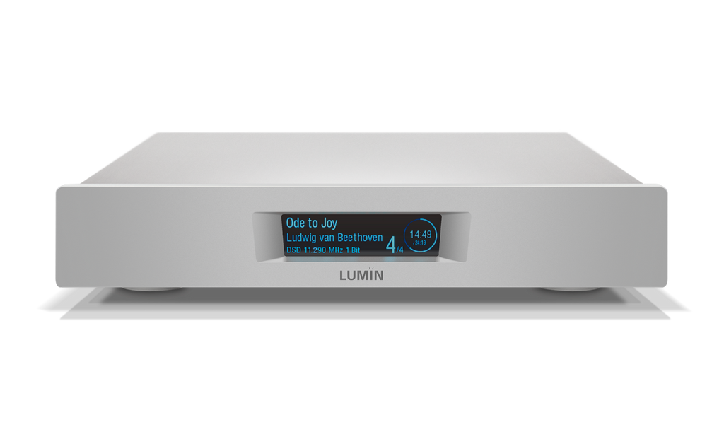 LUMIN D3 Netzwerkplayer Streaming DAC Frontansicht – Lumin | Klang Maschine