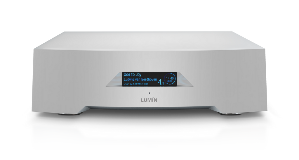 LUMIN P1 Netzwerkplayer Streaming DAC Vorstufe Frontansicht – Lumin | Klang Maschine