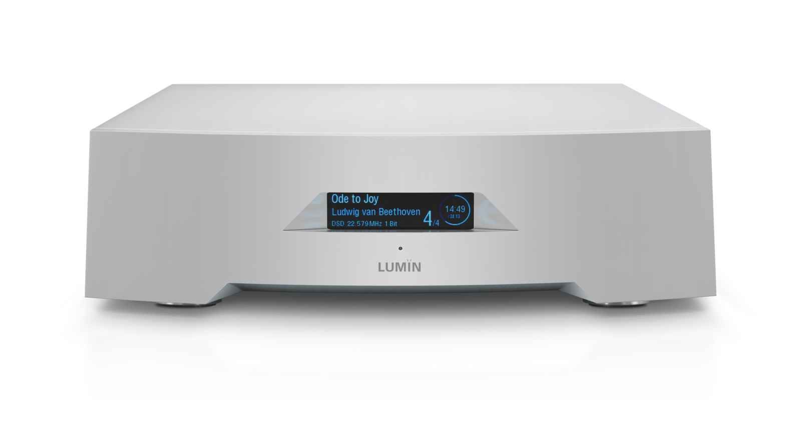LUMIN P1 Netzwerkplayer Streaming DAC Vorstufe Frontansicht – Lumin | Klang Maschine