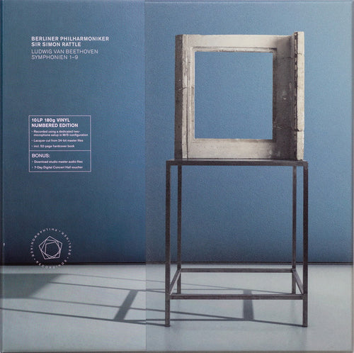 Berliner Philharmoniker Boxset 10 X LP Vinyl Audiophil Sir Simon Rattle Ludwig van Beethoven Symphonien 1-9 Vinyl Audiophil