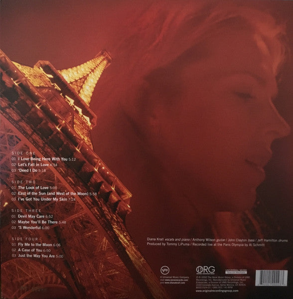 Diana Krall Live in Paris ORG Press Vinyl Audiophil