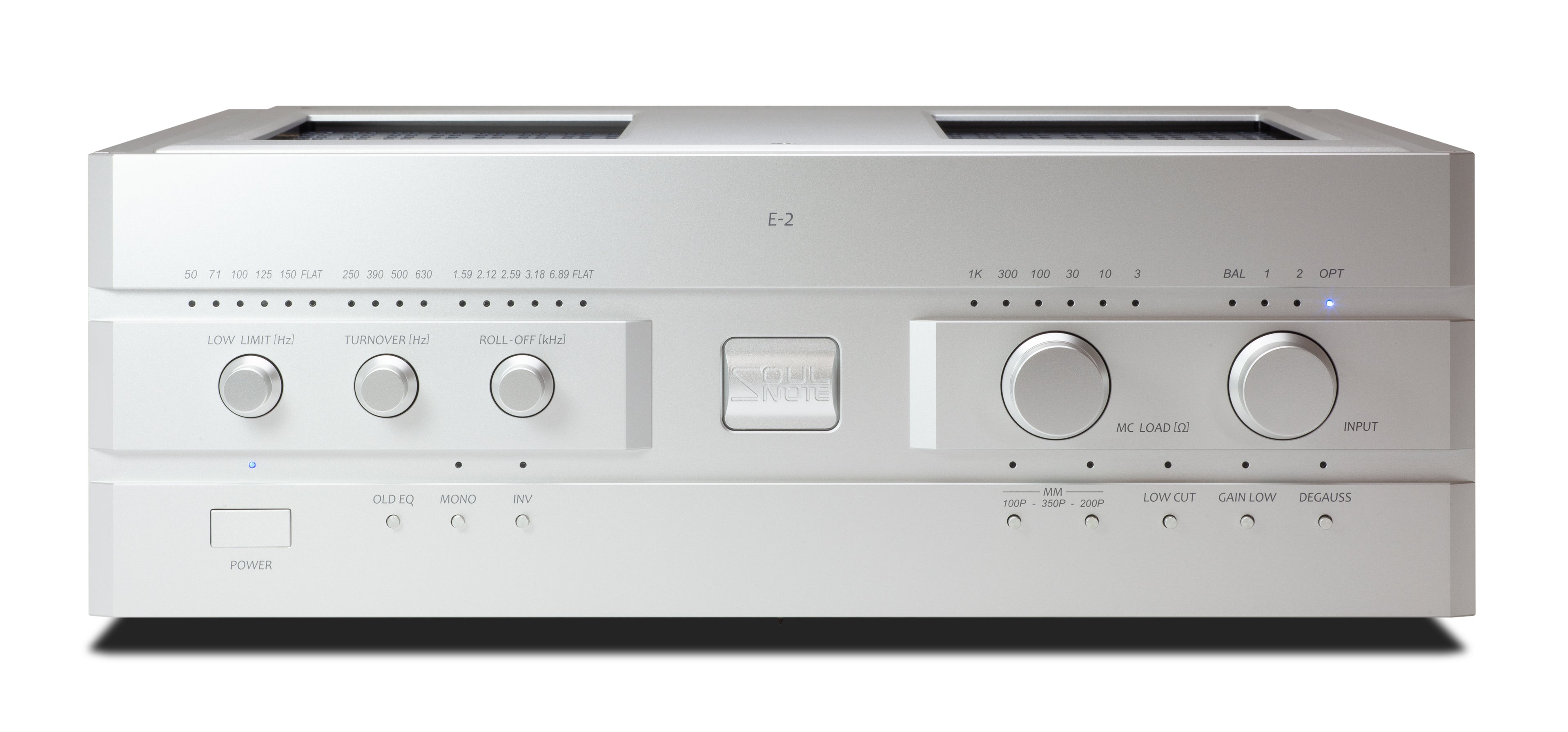 Soulnote E-2 Version 2 Phono-Vorstufe MM/MC Frontansicht – Soulnote | Klang Maschine
