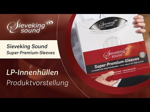 Anti Static Inner Sleeves for Vinyl LPs SIEVEKING SOUND SUPER PREMIUM INNER SLEEVES