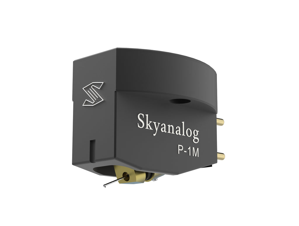 Skyanalog P-1M MC Tonabnehmer, Schrägansicht mit Nadelträger – Skyanalog | Klang Maschine