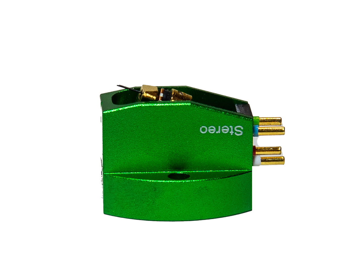 Skyanalog P-1G MC Tonabnehmer Seitenansicht Stereo-Beschriftung – Skyanalog | Klang Maschine